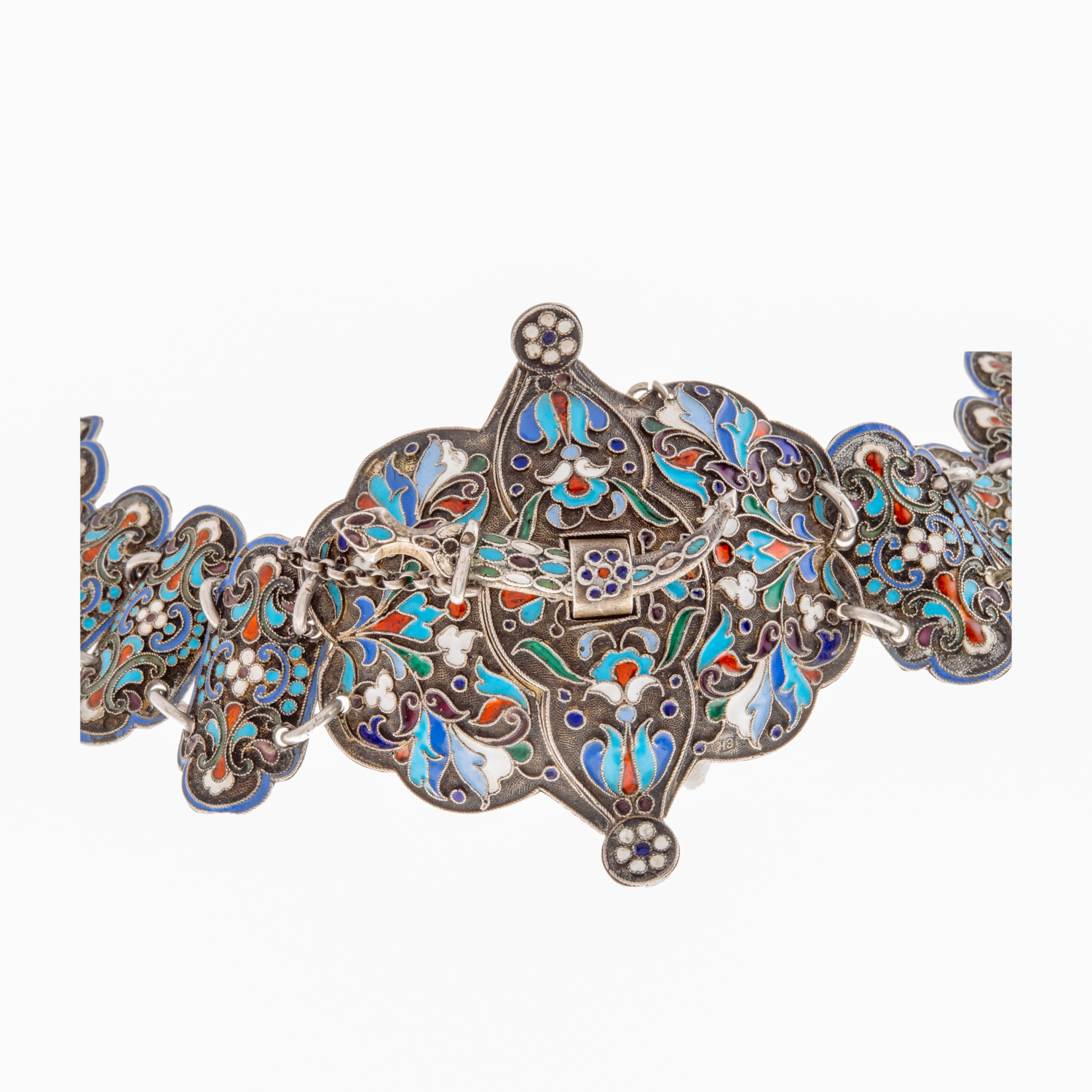 Pas kaukaski z emalią Moskwa pocz. XX w.